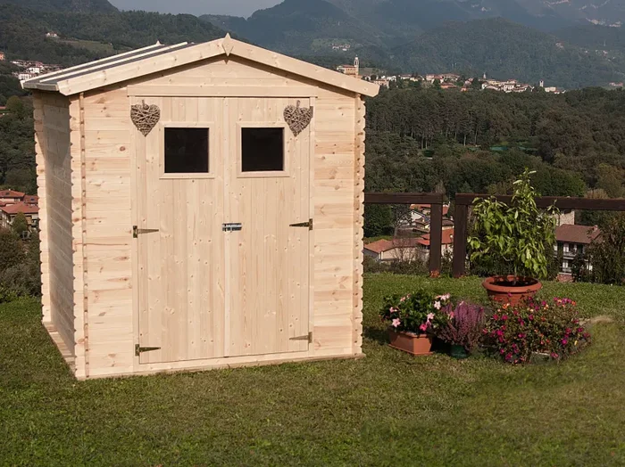 Casetta Box da Giardino Porta Utensili 200×200 cm in Legno Giulia - immagine 2