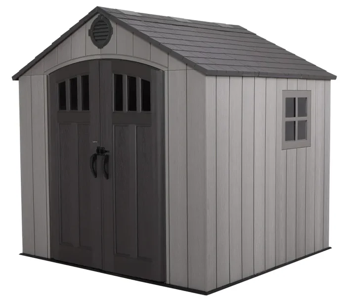 Casetta Box da Giardino Porta Utensili 238×223 cm in Polietilene Grigio In saldo