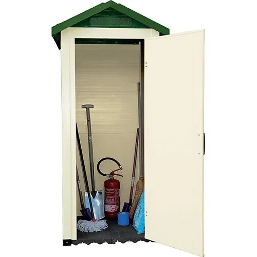 Casetta Box Ripostiglio Capanno in Pvc per Attrezzi 96,5X96,5X203Cm Tuscany 80