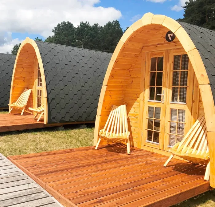 Casetta Bungalow Camping Pod 300×600 cm 15,11 mq in Legno Online