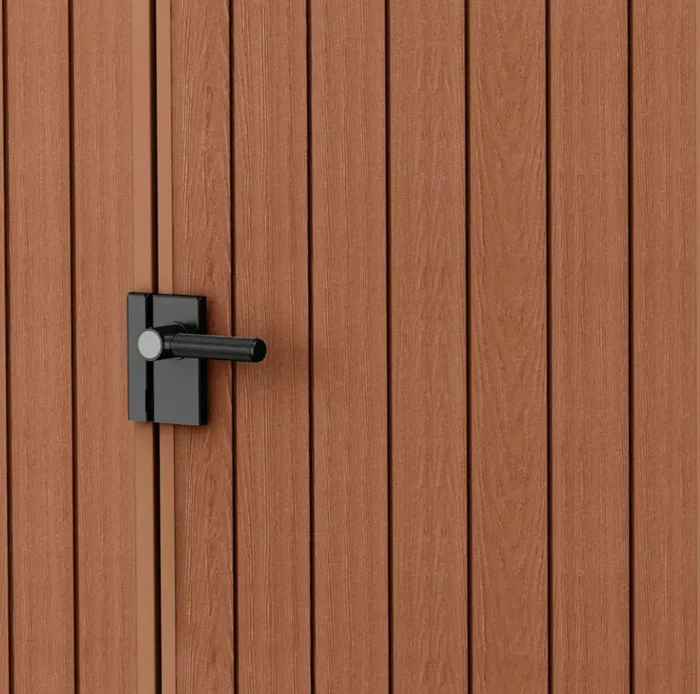 Casetta da Giardino Porta Attrezzi 125,8x117x205 cmin Evotech+ Keter Darwin 4×4 Marrone - immagine 3