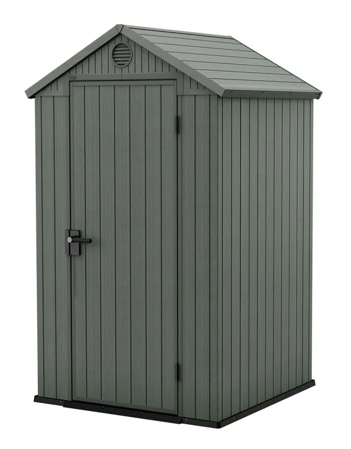 Casetta da Giardino Porta Attrezzi 125,8x117x205 cmin Evotech+ Keter Darwin 4×4 Verde