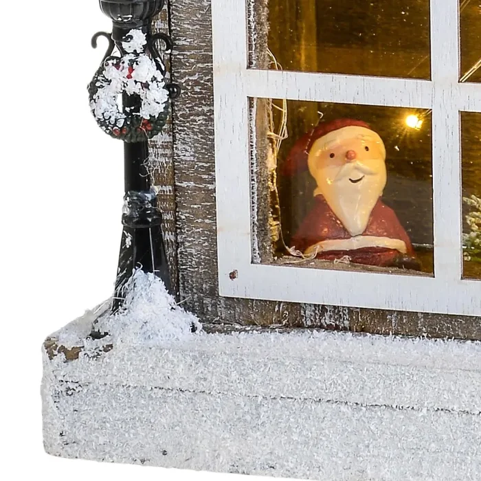 Casina con Luci H32 cm in Legno e Plastica - immagine 3