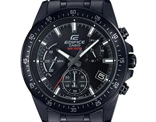 Casio EDIFICE Orologio, Robusta Cassa, 10 BAR, Nero, Uomo con Cinturino in… - immagine 2