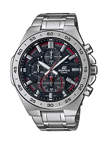 Casio EDIFICE Orologio, Robusta Cassa, 10 BAR, Uomo con Cinturino in Nero Vendita online