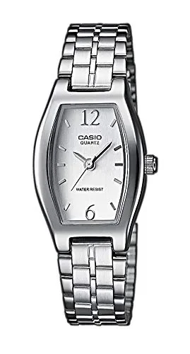 Casio Orologio Analogico Classico Quarzo Donna con Cinturino in Acciaio Inox…