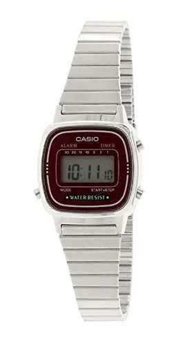 Casio, orologio digitale da donna con bracciale in metallo LA-670WA-4