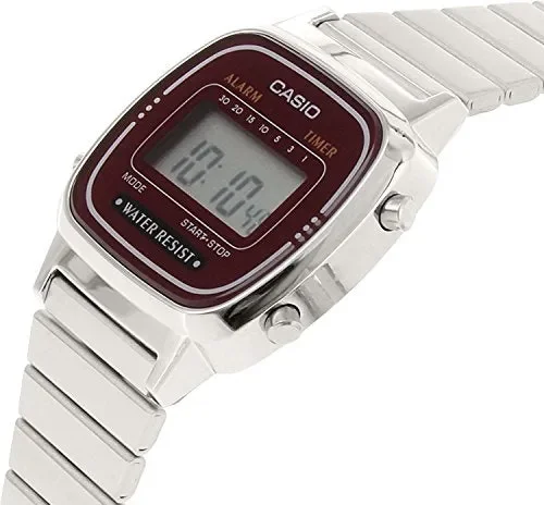 Casio, orologio digitale da donna con bracciale in metallo LA-670WA-4 - immagine 2