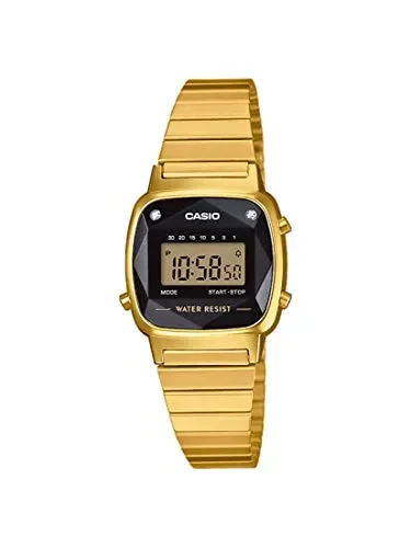 Casio Orologio Digitale Quarzo Donna con Cinturino in Acciaio Inox…