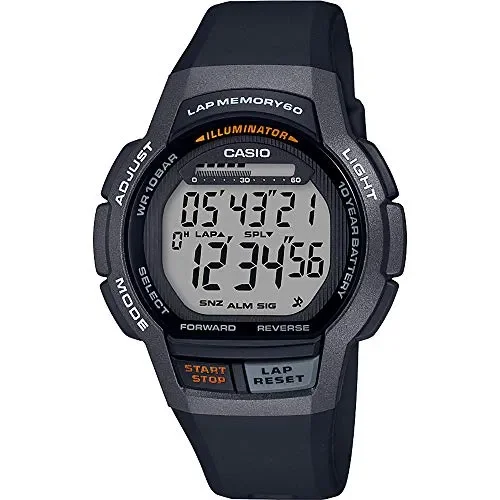 Casio Orologio Digitale Quarzo Unisex Adulto con Cinturino in Resina Nero Vendita calda online