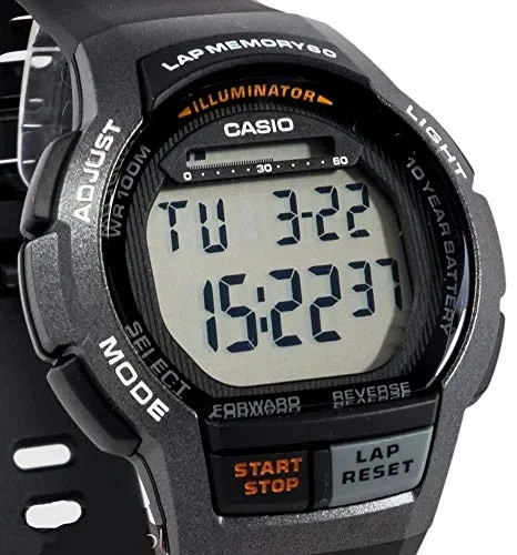 Casio Orologio Digitale Quarzo Unisex Adulto con Cinturino in Resina Nero Vendita calda online - immagine 2