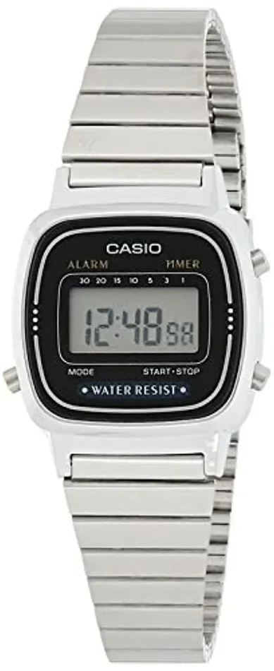 Casio Vintage LA670W – Orologio da Polso Digitale, Argento