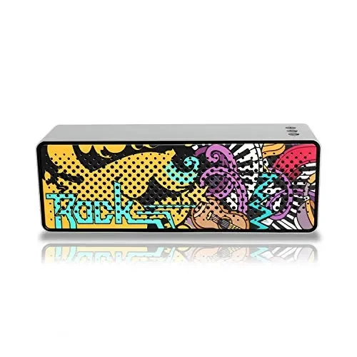 Cassa Bluetooth, Altoparlante Bluetooth Portatili 10W Dual Driver, Argento