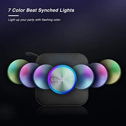 Cassa Bluetooth, COOCHEER Altoparlante Bluetooth Portatili con Luce per… - immagine 3