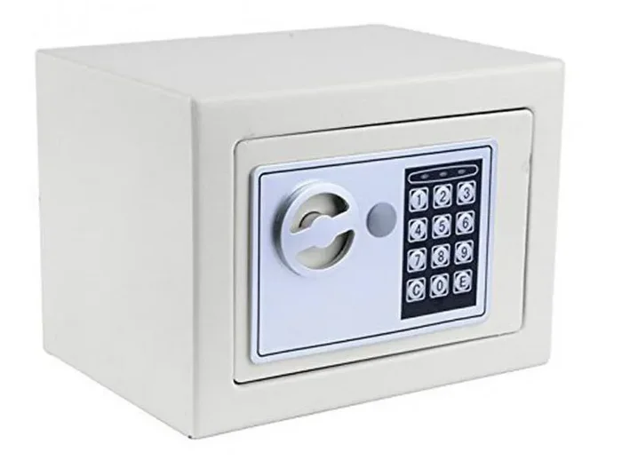 Cassaforte a Mobile Digitale 17x23x17 cm per Hotel Casa Jepsen Bianca Vendita calda online