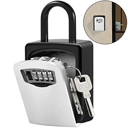 Cassaforte per Chiavi, XBoze Cassetta di Sicurezza Chiavi Argento Online