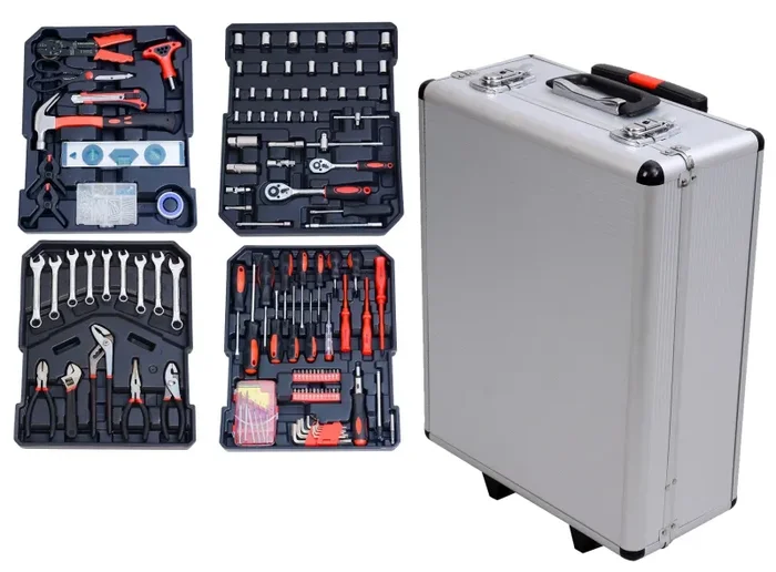 Cassetta Attrezzi da Officina con Trolley 826 Pezzi 4 Scomparti Easy Tools Saldi