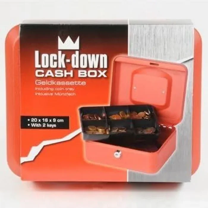 Cassetta di Sicurezza Portavalori con Chiave 20x16x9 cm in Metallo - immagine 2