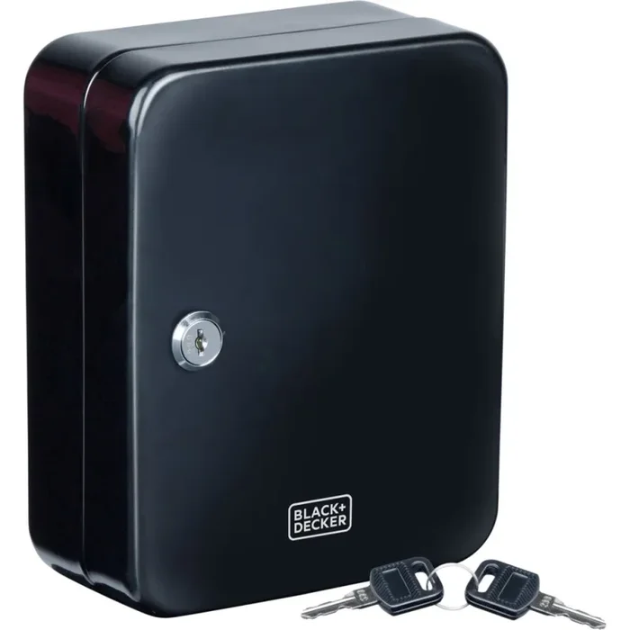 Cassetta Portachiavi Nera da Muro Serratura e Doppia Chiave 20 Ganci Ingresso Black & Decker Online