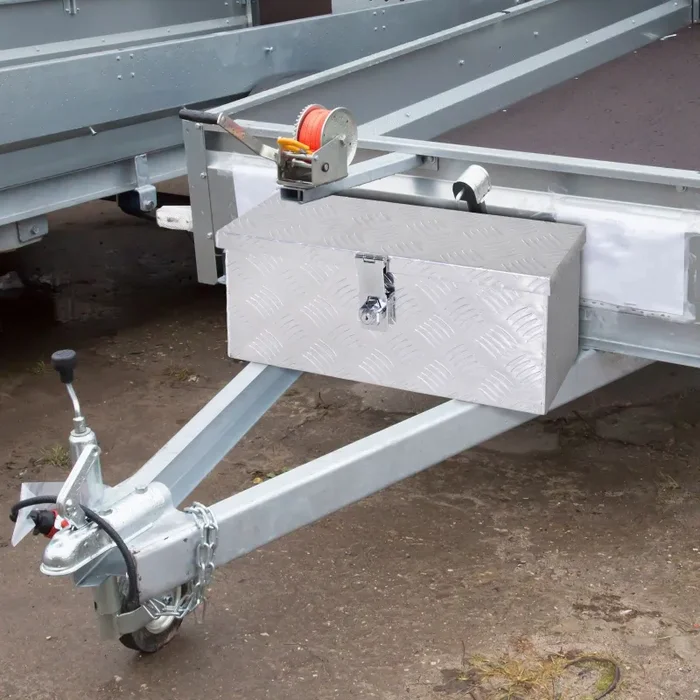 Cassetta Portautensili da 2 kg 50×15,5×20,5 cm con Chiusura a Chiave In Alluminio - immagine 2