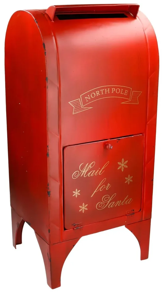 Cassetta Postale in Metallo da Terra 32×29,5×71 cm Rossa Vendita calda