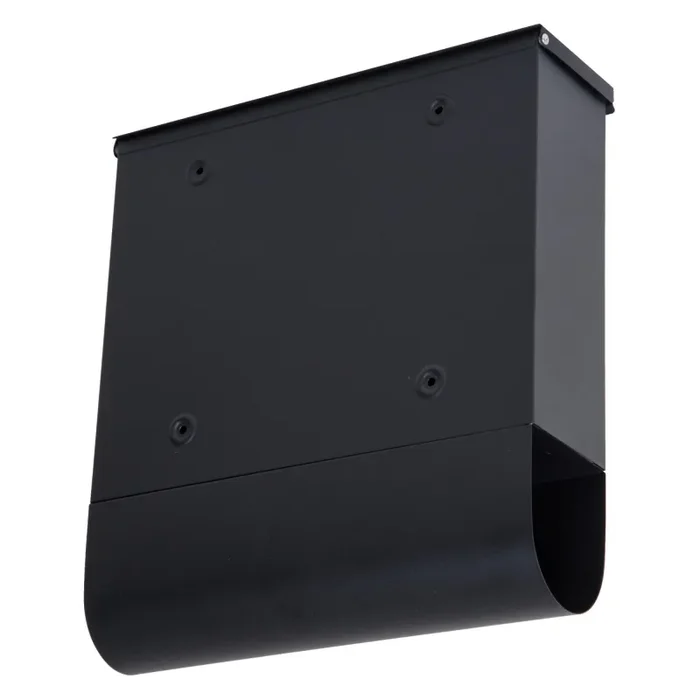 Cassetta Postale Lettere Posta in Acciaio Nero 30.5×33.5×9.6 cm