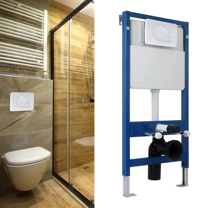 Cassetta Risciacquo WC a Incasso da Parete 2 Pulsanti In saldo