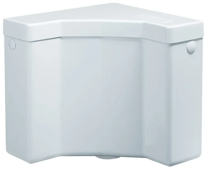 Cassetta WC Angolare a Zaino 1 Pulsante 31x22x31 cm Forlani Angolo Bianca