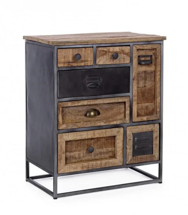 Cassettiera 7 Cassetti Rupert in Legno