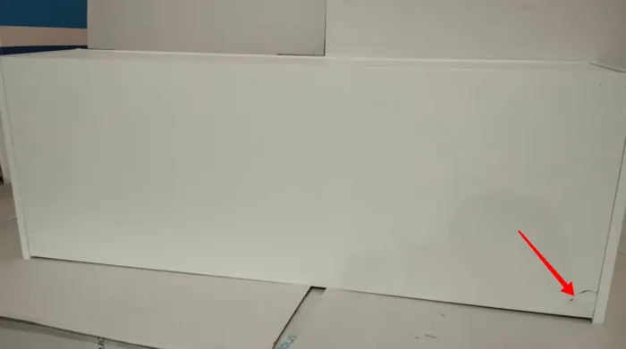 Cassettiera con Ruote 1 Cassetto 120x45x32 cm in Legno TFT Belsk Bianco Opaco Seconda Scelta - immagine 2