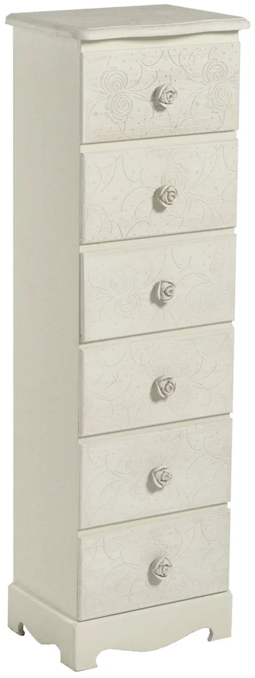 Cassettiera in Legno 6 Cassetti Mini Lipsia