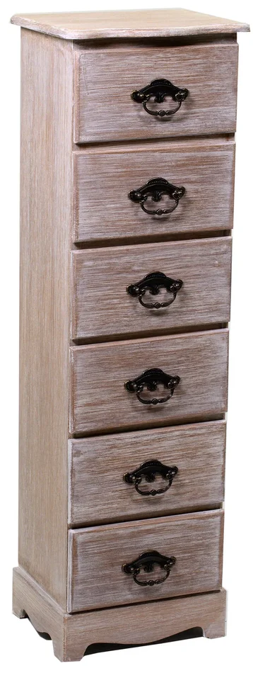 Cassettiera in Legno 6 Cassetti Stoccarda