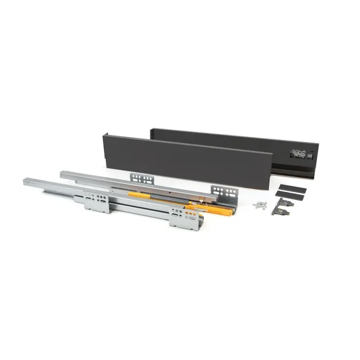 Cassetto Esterno Concept 30 Kg H105 mm P 350 Grigio Antracite Acciaio Emuca