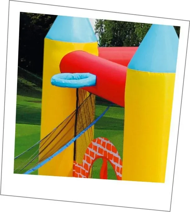 Castello Giostra Gonfiabile con Pompa Happy Hop 4 in 1 - immagine 3