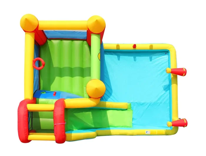 Castello Gonfiabile per Bambini Jump & Splash Double Blaster 400x300x220 cm Portata Massima 136 kg - immagine 3