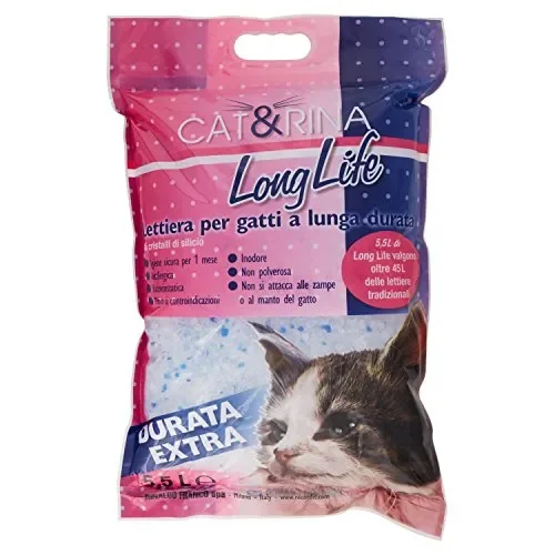 Cat&Rina Long Life Lettiera per Gatti a Lunga Durata ai Cristalli 5,5 Litri Online