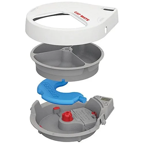 Cat Mate C300 Ciotola per dosaggio Automatico dei 3 pasti, con Timer… - immagine 2