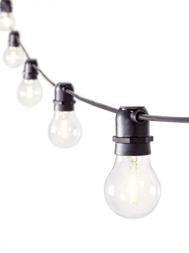 Catena Bright 10 Led Trasp in Vetro