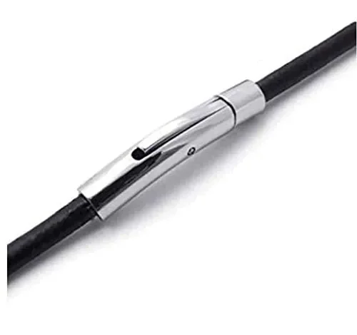 Catena di Cuoio per Collana Uomo e Donna – Vera pelle liscia – Chiusura in… Saldi - immagine 3