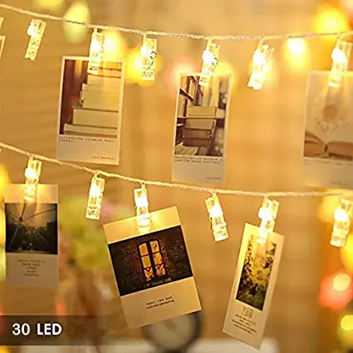 Catena Luminosa Led Kit Portafoto JP-LED®【4,5M-30 Mollette Led】Luci Da… Saldi - immagine 3