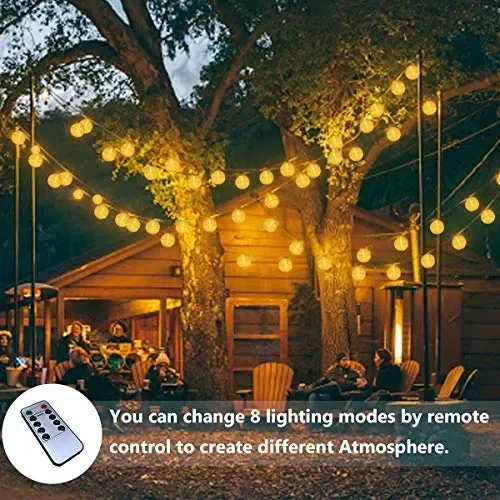 Catena Luminosa Solare, QXMCOV Lanterne da Esterno LED 9.3Metri Bianco Caldo In saldo - immagine 3