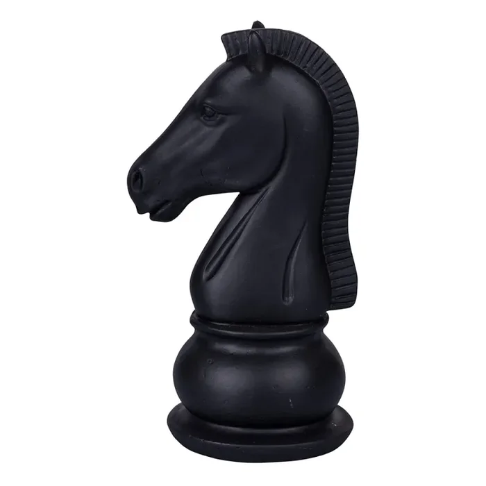Cavallo Scacchi Decorativo 10,5×8,5×19 cm in Poliresina VdE Tivoli 1996 Chess - immagine 2