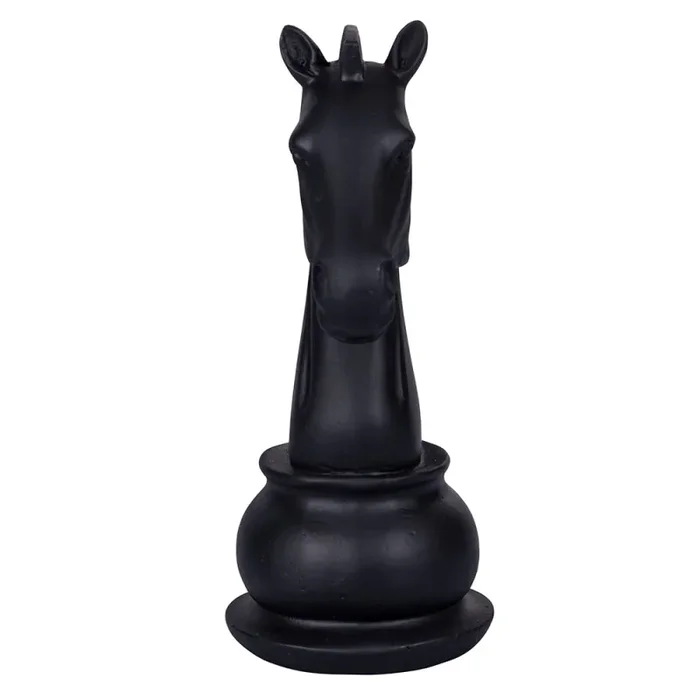 Cavallo Scacchi Decorativo 10,5×8,5×19 cm in Poliresina VdE Tivoli 1996 Chess - immagine 3