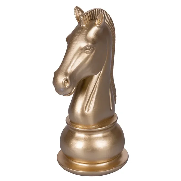 Cavallo Scacchi Decorativo 10,5×8,5×19 cm in Poliresina VdE Tivoli 1996 Chess