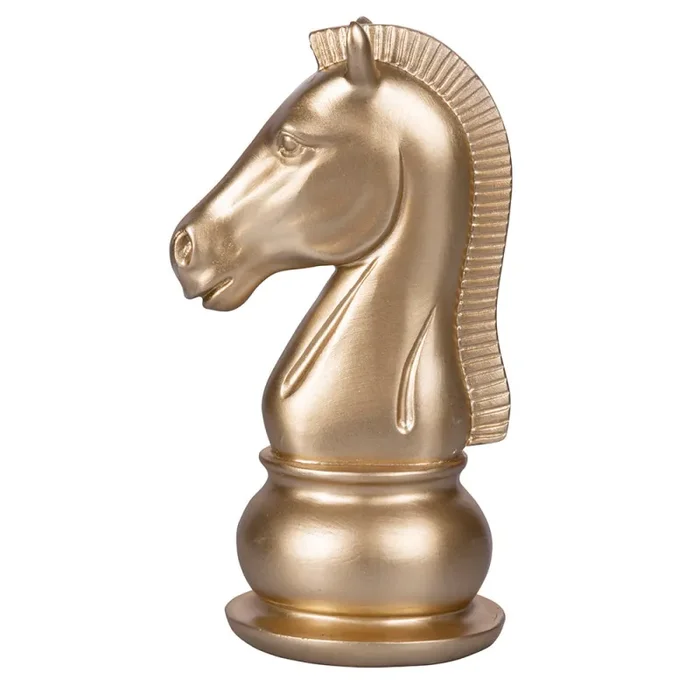Cavallo Scacchi Decorativo 10,5×8,5×19 cm in Poliresina VdE Tivoli 1996 Chess - immagine 2