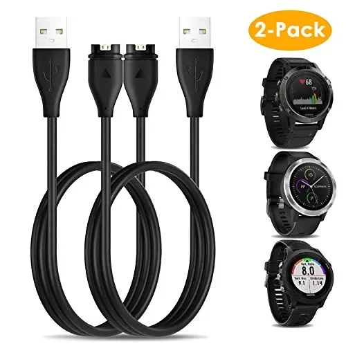 CAVN 2 pz Caricabatterie per Garmin 2-Pezzi Vivoactive 3 Cavi