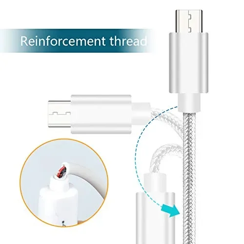 Cavo Caricabatterie Micro Usb Carica Rapida 2M per Huawei P USBA9 - immagine 2