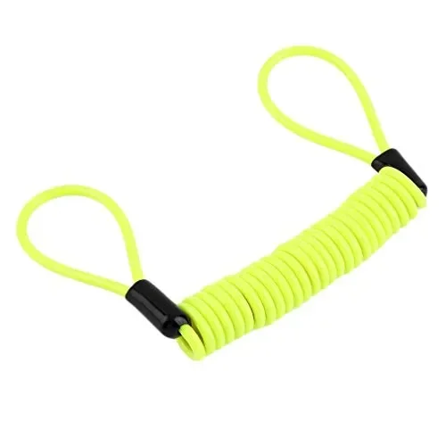 Cavo cordicella giallo alta visibilità promemoria bloccadisco antifurto moto… - immagine 3