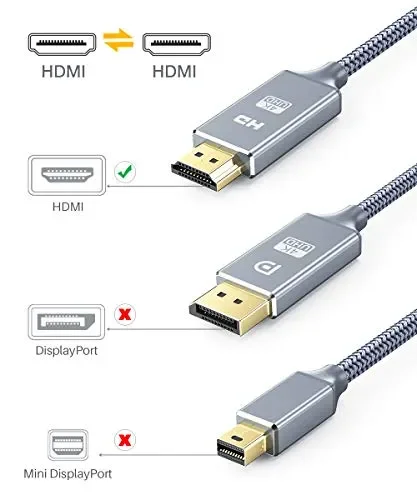 Cavo HDMI 4k Ultra HD 0.5m,Cavi 2.0 a/b alta velocità con Ethernet 0.5m - immagine 2
