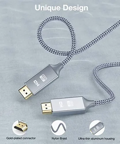 Cavo HDMI 4k Ultra HD 0.5m,Cavi 2.0 a/b alta velocità con Ethernet 0.5m - immagine 3